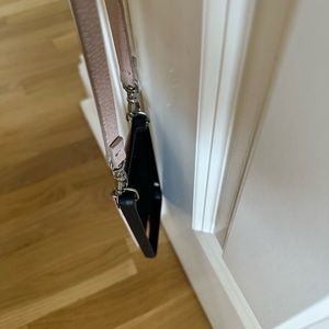 Light pink bandolier for an 12  iPhone case with shoulder strap and bag included